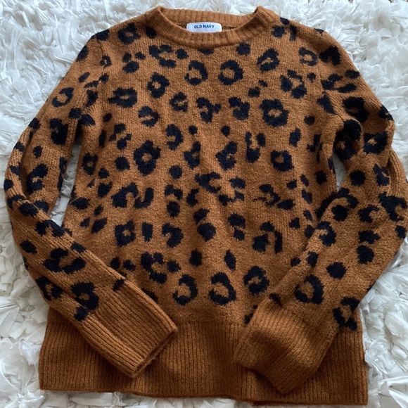NWOT Old Navy Leopard print sweater - Picture 2 of 6